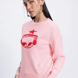 glitchez Knitted Snuggly Conversational Pullover image 3