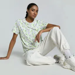 Puma White Cotton Printed Sports T-Shirt image 4