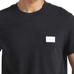 Calvin Klein Black Cotton Relaxed Fit T-Shirt image 4