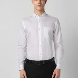 Peter England White Cotton Slim Fit Shirt-picture-26