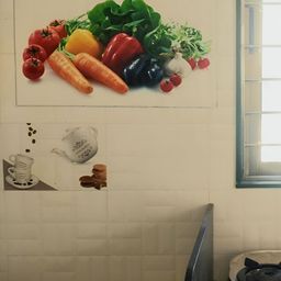Asian royal Orange & Green Printed WaterproofWall Stickers-picture-41