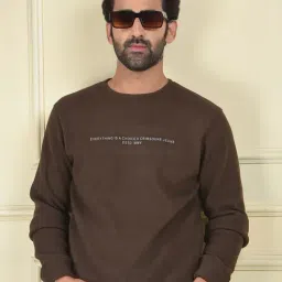 Crimsoune Club Brown Regular Fit Printed Sweatshirt-picture-29