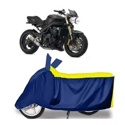 Auto Pearl Two Wheeler Cover for Triumph Speed Triple ABS - Yellow, Blue-picture-10