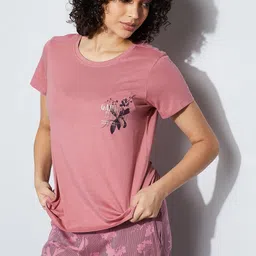 Ginger by Lifestyle Women Floral Printed Round Neck T-shirt-picture-23