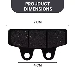 Allextreme Euro Front Brake Disc Pads Low Noise for Scooter, EX-DP03 (Pack of 2) image 2