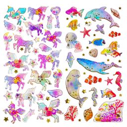 FunBlast 3D Animal Figure Kawaii Stickers Set of 2 Sheets - Multicolor-picture-43
