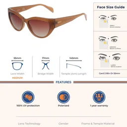 SCOTT Women Cateye Sunglasses with UV Protected Lens image 4