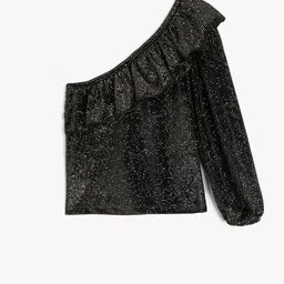 Koton Print One Shoulder Top image 2