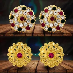 VIVASTRI Women Gold-Plated Alloy Earrings-picture-41