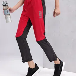 HRX by Hrithik Roshan Women Colourblocked Rapid-Dry Running Cropped Track Pants-picture-23