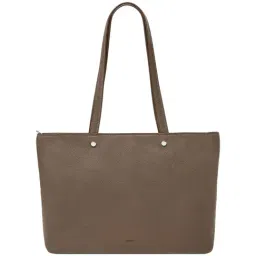 Fossil Jessie Grey Solid Medium Tote Handbag-picture-22