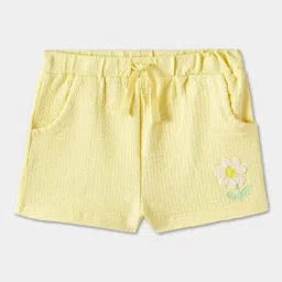 R&B Kids Yellow Embroidery Regular Fit Top & Shorts Set image 4