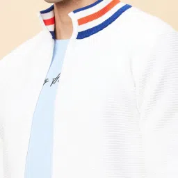 Being Human White Regular Fit Jacket image 4