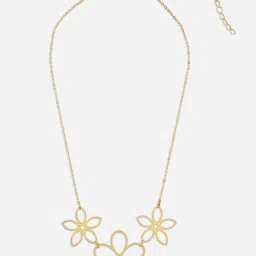 ToniQ Casual Trendy Gold-plated Floral Choker Necklace for Women & Girls image 4