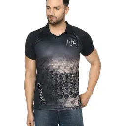 Duke Black Cotton Regular Fit Printed Polo T-Shirt-picture-31