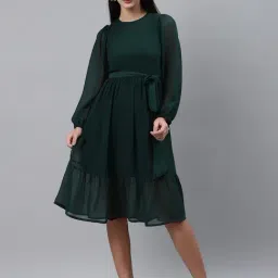 Melon by PlusS Green Regular Fit Dress-picture-10