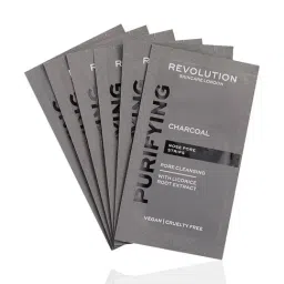 Makeup Revolution Skincare Pore Cleansing Charcoal Nose Strips - 6 Pcs-image-15