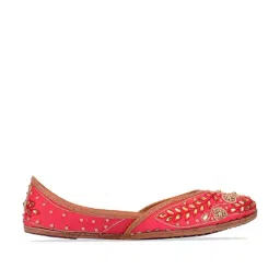 Desi Colour Women's Pink Ethnic Juttis-picture-13