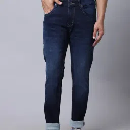 Cantabil Blue Cotton Regular Fit Jeans-picture-28