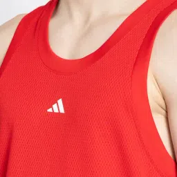 adidas Red Loose Fit Basketball Legends Tank T-Shirt image 4