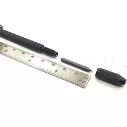 A.D INTERNATIONAL Scriber Craft Tool Knurled Body 27 mm Tungsten Carbide Pen Point Tip and 135 mm Overall Length, 77-9AYN-77QU (Pack of 3) image 2