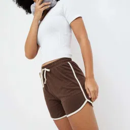 Ginger by Lifestyle Brown Cotton Shorts image 4