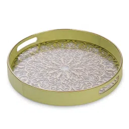 Pure Home and Living Green Faux Leather Tray image 4