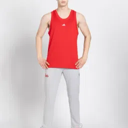 adidas Red Loose Fit Basketball Legends Tank T-Shirt image 5
