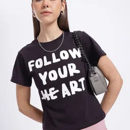 glitchez Heart's Compass Printed T-shirt-picture-11