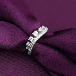 GIVA 925 Silver Wavy Zircon Ring for Women & Girls-picture-39