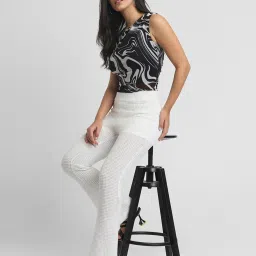 Forever 21 Black Printed Top image 4