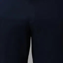 Louis Philippe Navy Cotton Slim Fit Trousers image 4