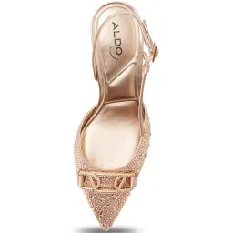 Aldo Women's SHIRLY Rose Gold Sling Back Stilettos image 4