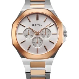 Titan Men Bracelet Style Straps Analogue Watch 90198KM01-Silver-picture-4