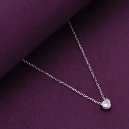 Kai Jewel Sterling Silver Crystal Heart Necklace-picture-20