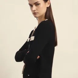 Vero Moda Black Regular Fit Cardigan image 3