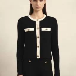 Vero Moda Black Regular Fit Cardigan-image-11