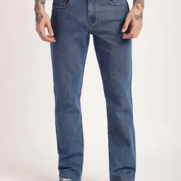 R&B Dark Blue Straight Fit Jeans-picture-25