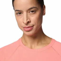 Columbia Womens Pink Omni-Freeze Zero Ice Cirque River Pro Crew Tshirt image 5