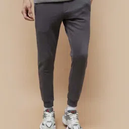 Fame Forever By Lifestyle Grey Slim Fit Trackpants-image-51