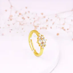 GIVA 925 Silver Golden Luminous Gleam Ring for Women & Girls-image-47