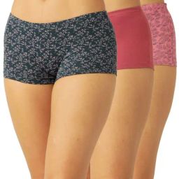 Leading Lady Multicolor Printed Boy Shorts - Pack of 3-picture-11