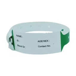 Skybound Green Color PVC ID Band for Hospital Patient Identification R7-XKYZ-88OT (Pack of 100 Pcs) image 3