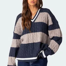 LULU & SKY Women Colourblocked Pullover-picture-14