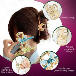 LYKAA Girls Embellished Claw Clip image 5