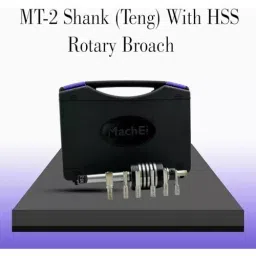 MachEl Precision Live Revolving Center for Lathe MT2 Teng Style with HSS Rotary Broach image 3
