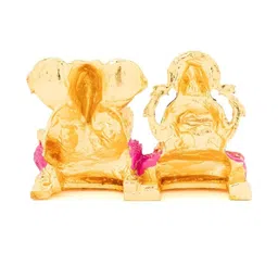 Kulin Multicoloured Religious Lakshmi Ganesha Idol Showpiece image 2