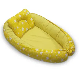 Kradyl Kroft Baby Nest Bed for Babies & Infants- Yellow Star-picture-25
