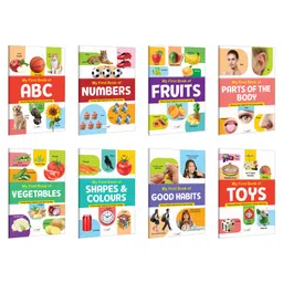 My First Book of ABC, Numbers, Fruits, Parts of the Body and more :- interactive book for kids, knowledgeable book for toddlers, early learning book | Combo of 8 books-image-78