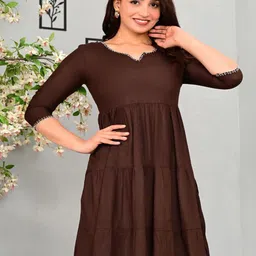 Pollux Craft Women Fit and Flare Dress-image-64